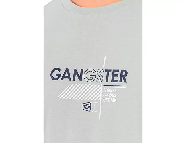 Camiseta Masculina Básica Gangster Gola Careca 10.16.4130 - Atacado