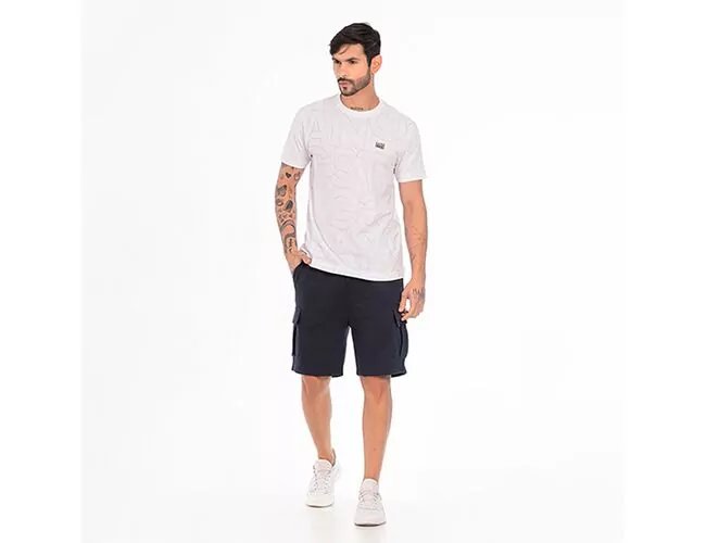 Camiseta Masculina Básica Gangster Gola Careca 10.16.4163 - Atacado