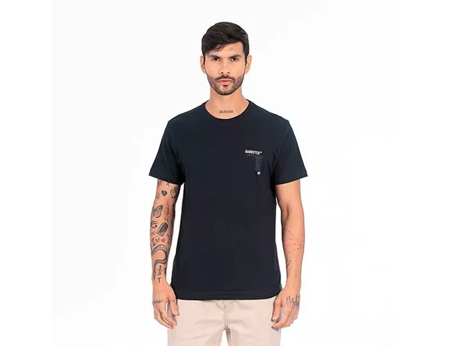 Camiseta Masculina Básica Gangster Gola Careca 10.16.4073 - Atacado
