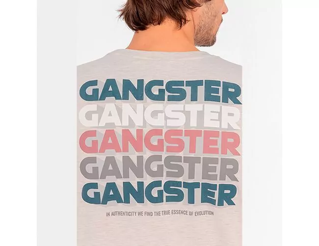 Camiseta Masculina Básica Gangster Gola Careca 10.16.3915 - Atacado