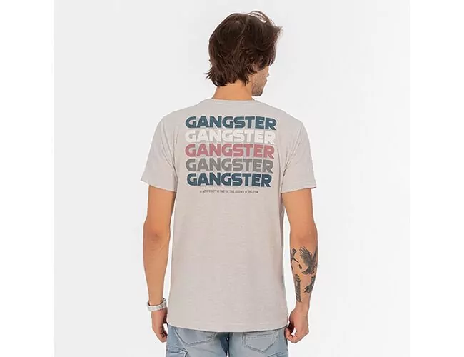 Camiseta Masculina Básica Gangster Gola Careca 10.16.3915 - Atacado