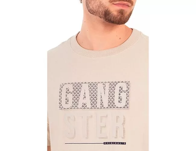 Camiseta Masculina Básica Gangster Gola Careca 10.16.4645 - Atacado