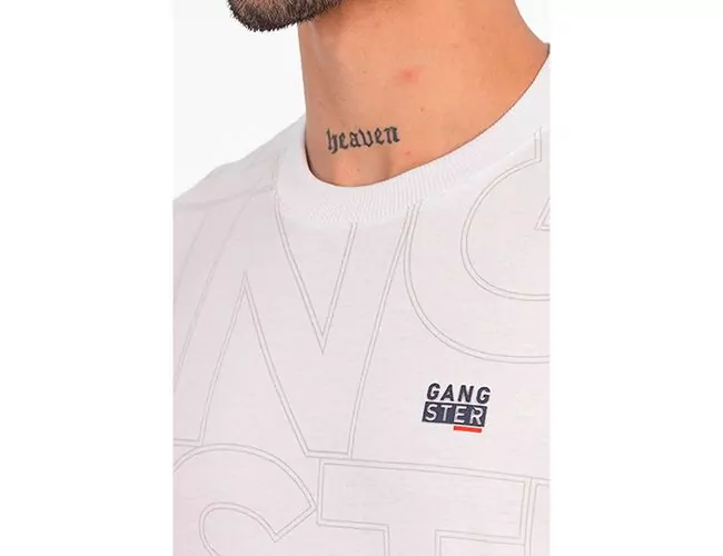 Camiseta Masculina Básica Gangster Gola Careca 10.16.4163 - Atacado
