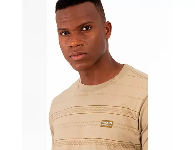 Camiseta Masculina Básica Gangster Gola Careca 10.16.4556 - Atacado