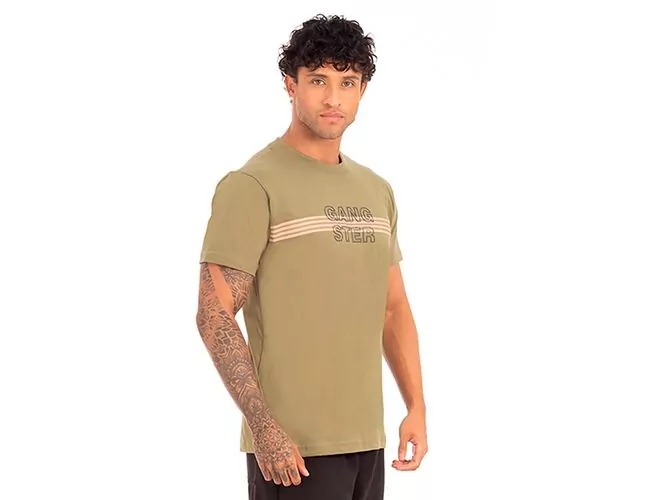 Camiseta Masculina Basica Gangster Gola Careca 10.16.4661 - Atacado