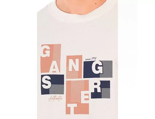 Camiseta Masculina Especial Gangster Gola Careca 10.16.4605 - Atacado