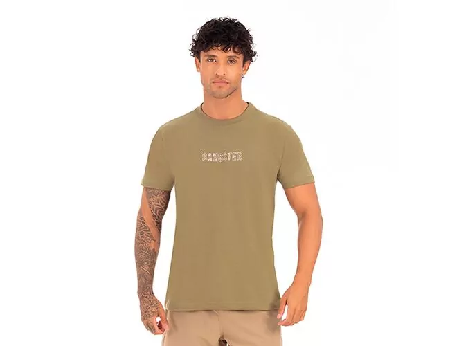 Camiseta Masculina Especial Gangster Gola Careca 10.16.4616 - Atacado