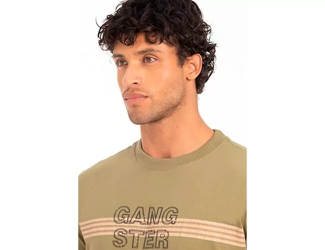 Camiseta Masculina Basica Gangster Gola Careca 10.16.4661 - Atacado