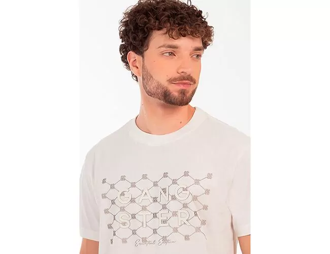 Camiseta Masculina Especial Gangster Gola Careca 10.16.4613 - Atacado