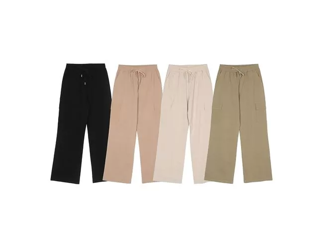 Calça Feminina Facinelli Reta com Elástico e Cordão 290065 - Atacado