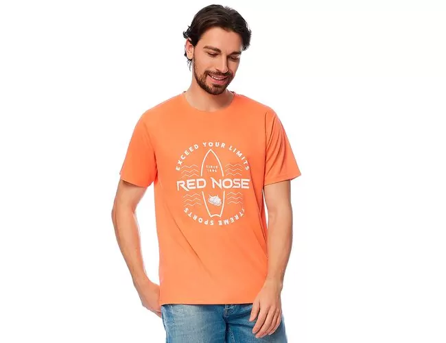 Camiseta Básica Masculina Gola Redonda Red Nose 9150662 - Atacado