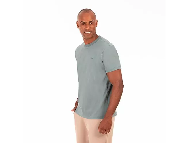 Camiseta Masculina Gangster Básica Gola Careca 10.16.4871 - Atacado