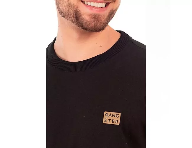 Camiseta Masculina Gangster Básica Gola Careca 10.16.4683 - Atacado