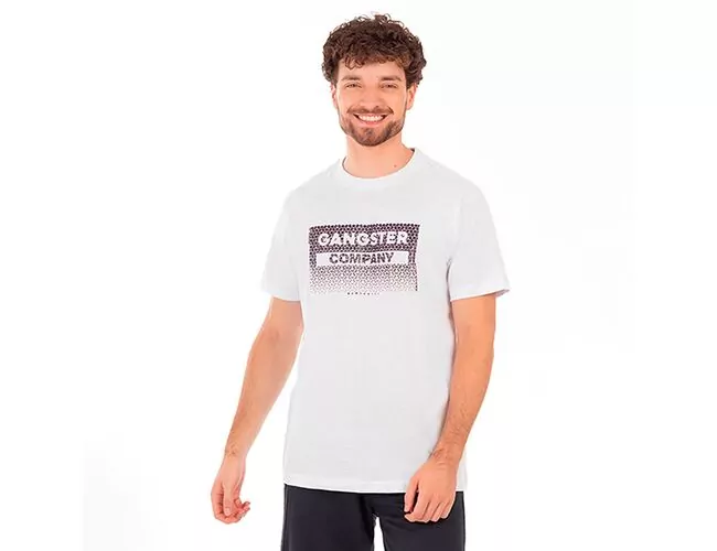 Camiseta Masculina Gangster Básica Gola Careca 10.16.4724 - Atacado