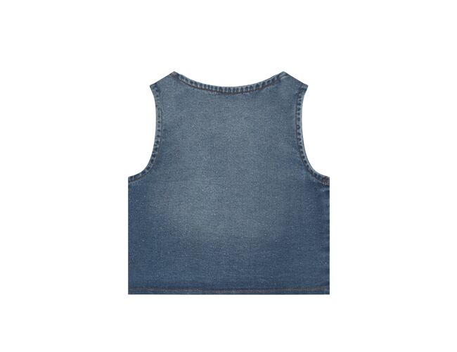Colete infantil menina em jeans Brandili 264693581 - Atacado