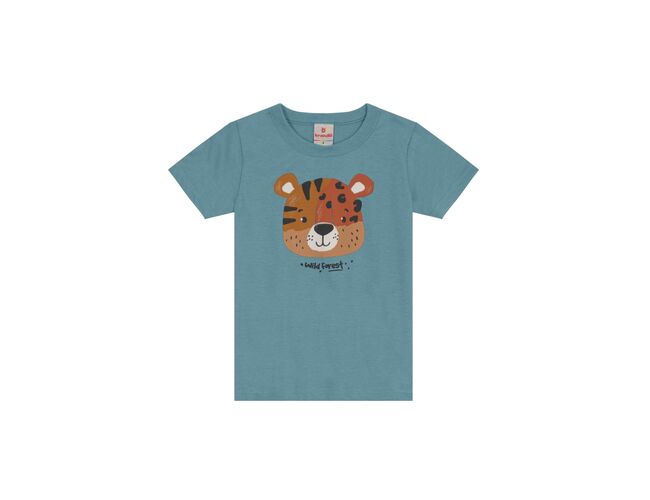 Camiseta infantil menino de tigre Brandili 26523 - Atacado