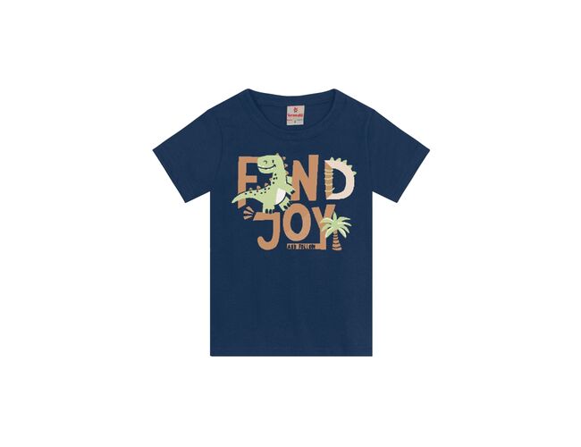 Camiseta infantil menino de dinossauro Brandili 26525 - Atacado