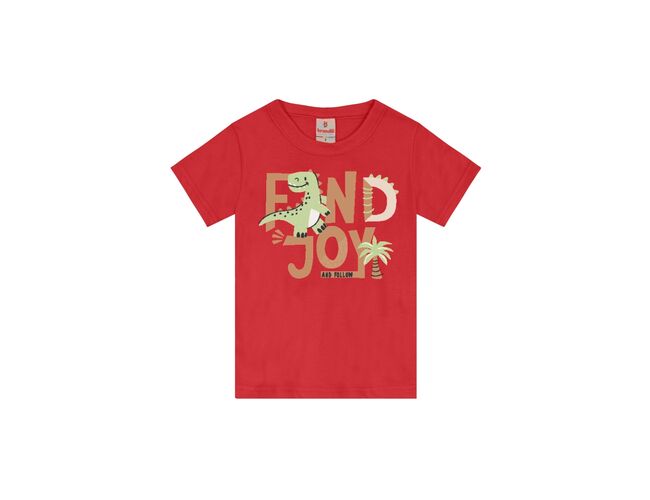 Camiseta infantil menino de dinossauro Brandili 26525 - Atacado