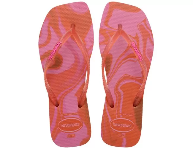 Chinelo Feminino Havaianas Slim Square Jelly - Atacado
