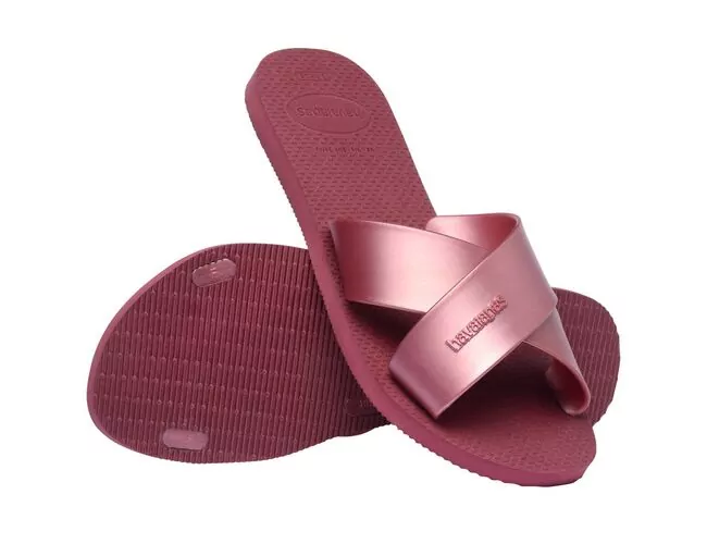 Chinelo Feminino Havaianas Aqua Metallic - Atacado