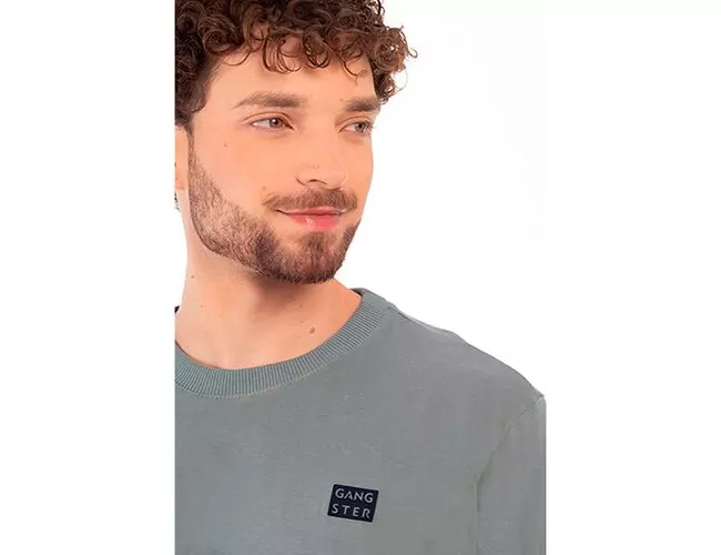 Camiseta Masculina Gangster Básica Gola Careca 10.16.4685 - Atacado