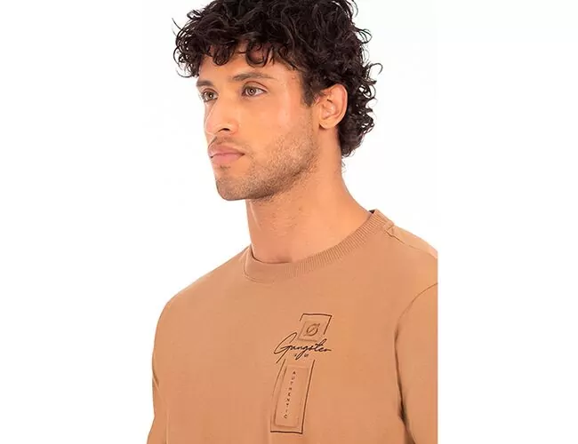 Camiseta Masculina Gangster Básica Gola Careca 10.16.4682 - Atacado