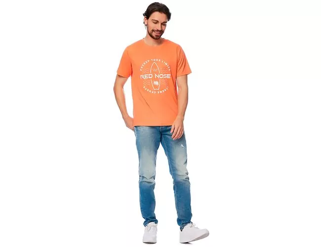 Camiseta Básica Masculina Gola Redonda Red Nose 9150662 - Atacado