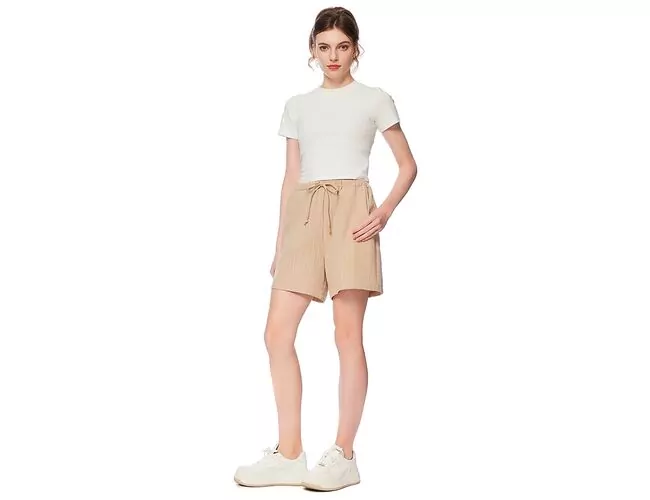 Shorts Feminino com Cordão e Bolso Facinelli 260119 - Atacado