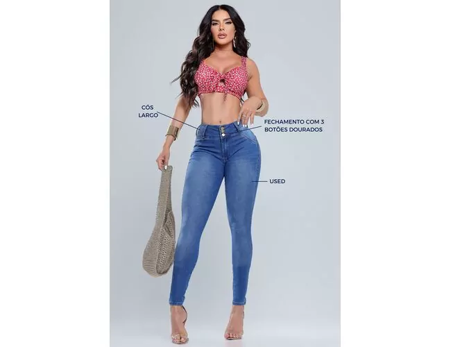 Calça Jeans Feminina RI19 Levanta Bumbum 78567 - Atacado