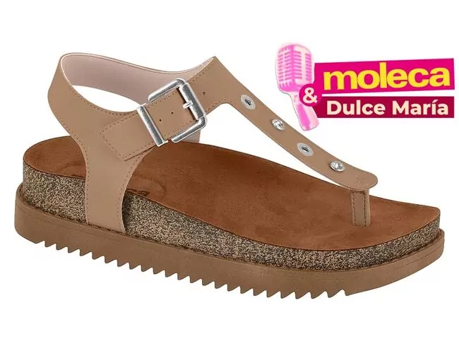 Sandália Feminina Moleca 5500.114.9569 - Atacado