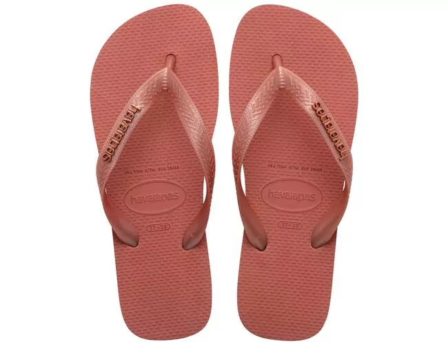 Chinelo Feminino Havaianas Top Logo Metallic - Atacado