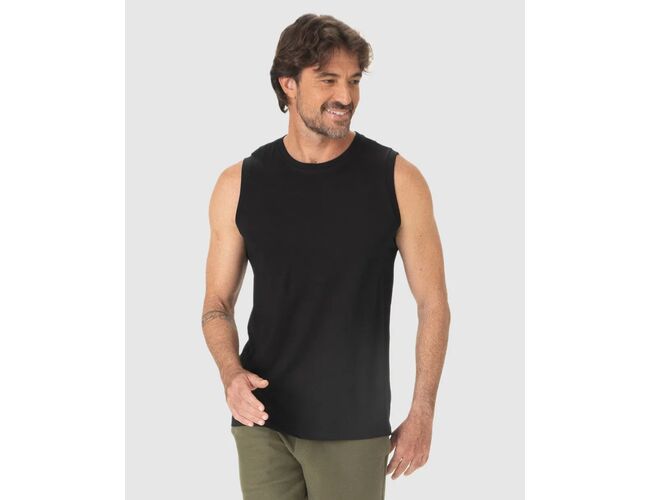 Camiseta Regata Malwee Básica Masculina Cava Ajustada Em Algodão 1000004421 - Atacado