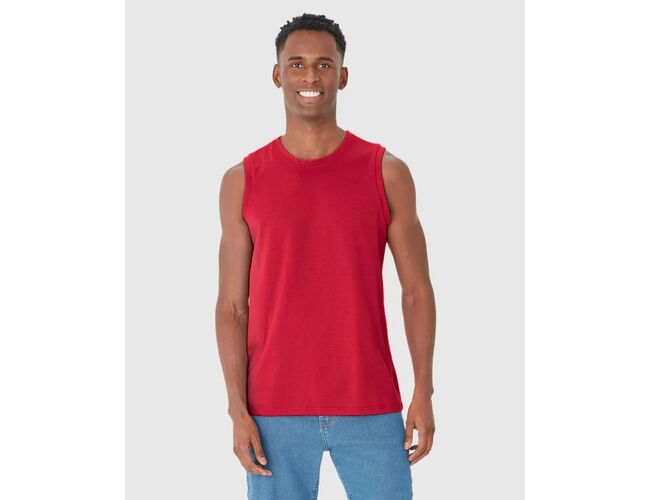 Camiseta Regata Malwee Básica Masculina Cava Ajustada Em Algodão 1000004421 - Atacado
