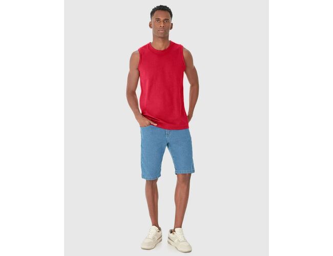 Camiseta Regata Malwee Básica Masculina Cava Ajustada Em Algodão 1000004421 - Atacado
