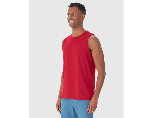 Camiseta Regata Malwee Básica Masculina Cava Ajustada Em Algodão 1000004421 - Atacado