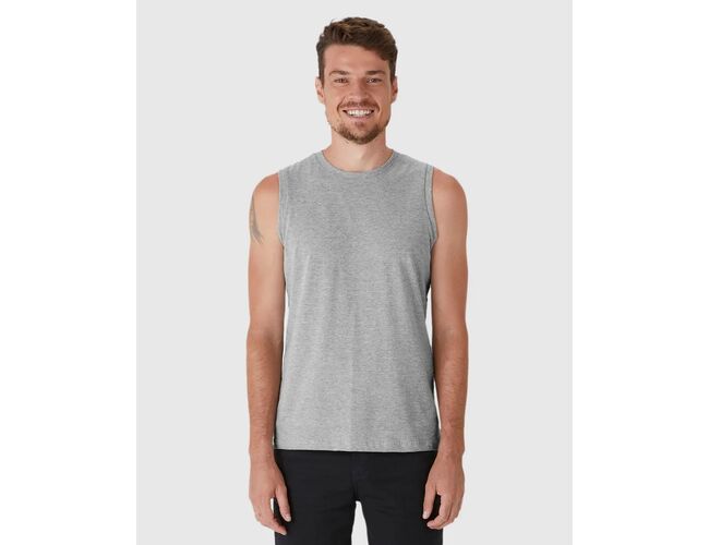 Camiseta Regata Malwee Básica Masculina Cava Ajustada Em Algodão 1000004421 - Atacado