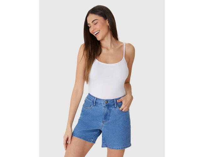 Regata Básica Feminina Malwee Decote Redondo Em Viscose Stretch 1000004489 - Atacado