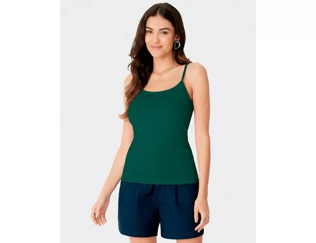 Regata Básica Malwee Feminina Alça Fina Em Algodão 1000004888 - Atacado