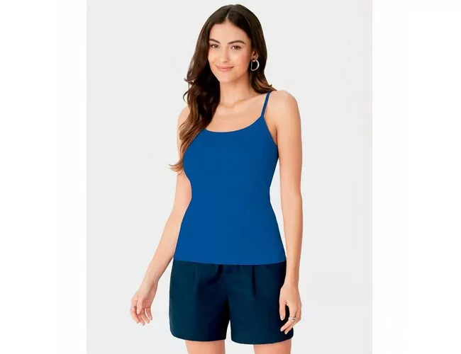 Regata Básica Malwee Feminina Alça Fina Em Algodão 1000004888 - Atacado