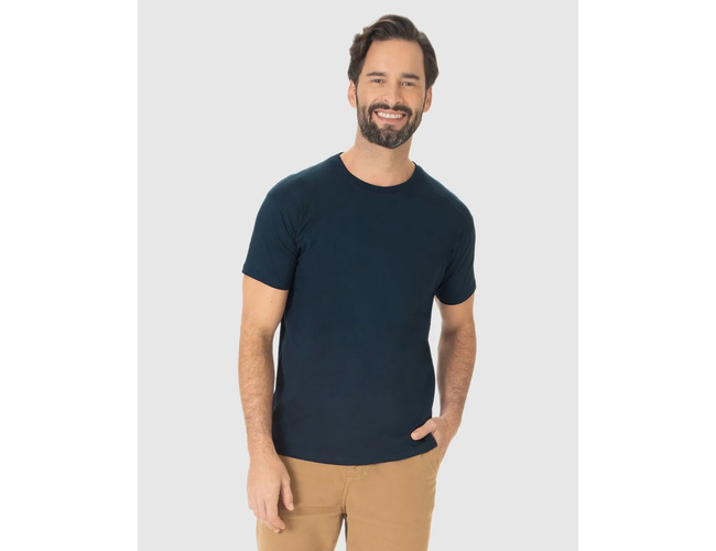 Camiseta Malwee Original Masculina Decote Redondo Em Algodão 1000004423 - Atacado