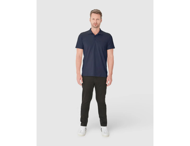 Camisa Polo Básica Malwee Masculina Gola Esporte E Bolso Piquet Stretch 1000004427 - Atacado
