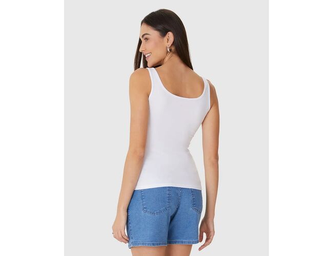 Regata Básica Malwee Feminina Alça Fina Em Algodão 1000004492 - Atacado