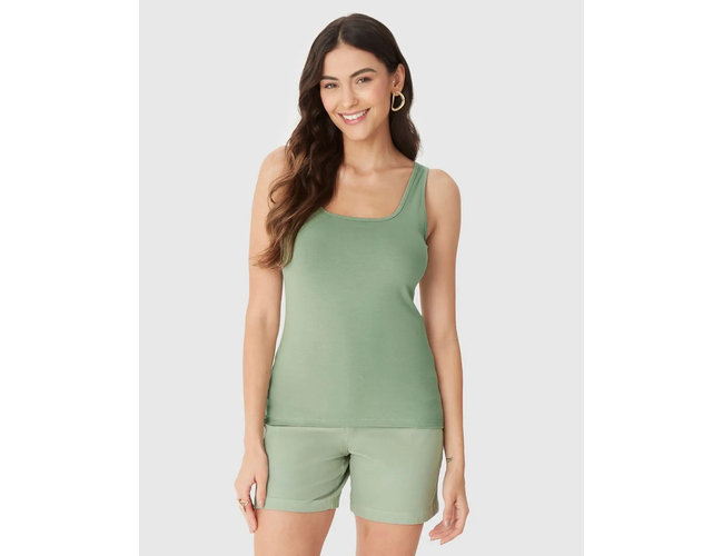 Regata Básica Malwee Feminina Alça Fina Em Algodão 1000004492 - Atacado