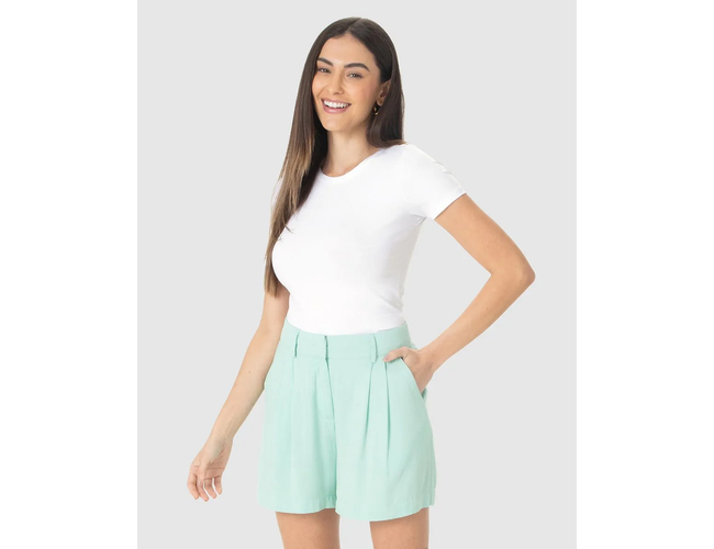 Blusa Básica Feminina Malwee Decote Redondo Em Algodão 1000004500 - Atacado