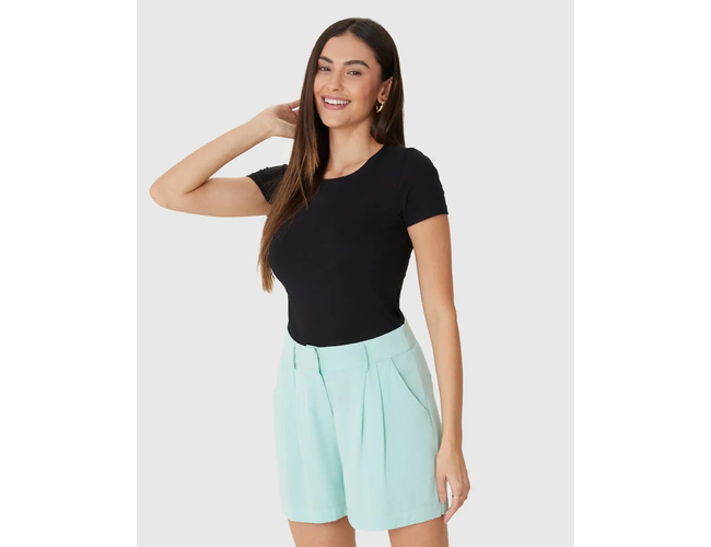 Blusa Básica Feminina Malwee Decote Redondo Em Algodão 1000004500 - Atacado