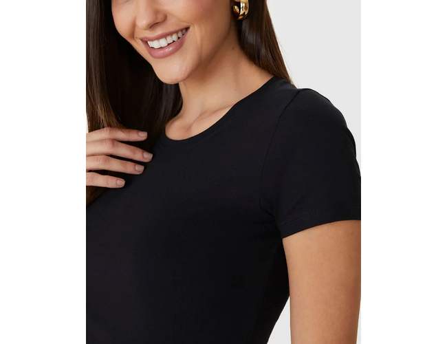 Blusa Básica Feminina Malwee Decote Redondo Em Algodão 1000004500 - Atacado