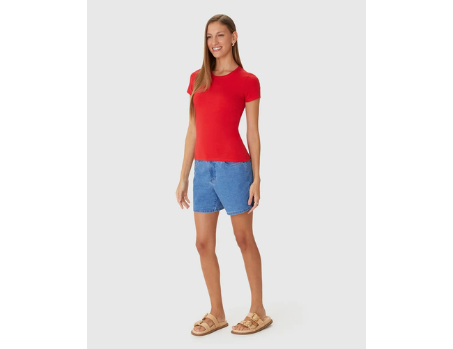 Blusa Básica Feminina Malwee Decote Redondo Em Algodão 1000004500 - Atacado