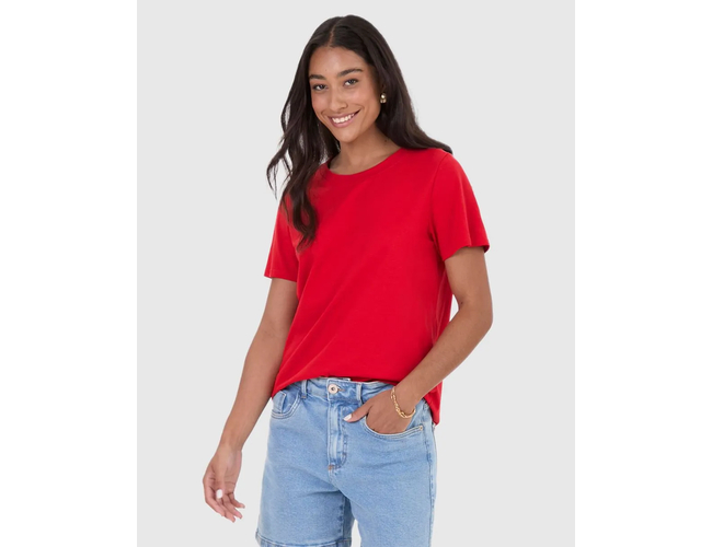 Blusa Básica Malwee Feminina Decote Redondo Pesponto Algodão 10000102559 - Atacado Blusa Básica Malwee Feminina Decote Redondo Pesponto Algodão 10000102559 - Atacado