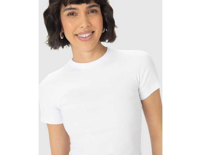 Blusa Básica Malwee Feminina Decote Redondo Ribana 1000114191 - Atacado