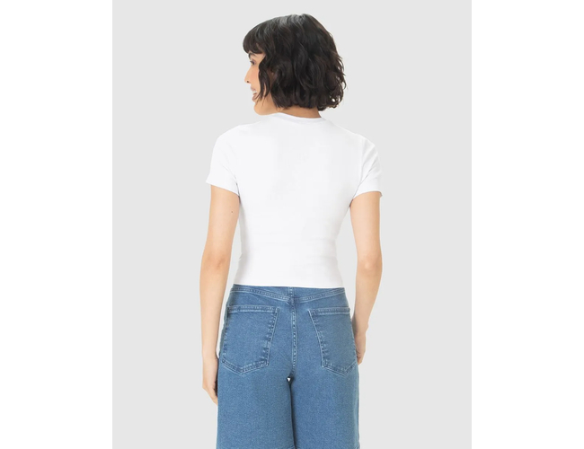 Blusa Básica Malwee Feminina Decote Redondo Ribana 1000114191 - Atacado